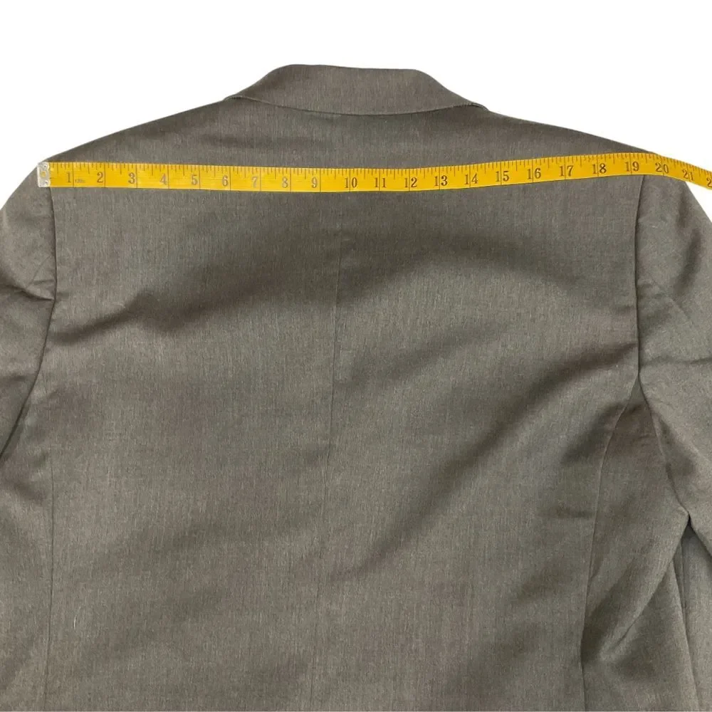 Banana Republic Modern Wool Sport Coat Blazer Jacket Size 42R Gray Business Work